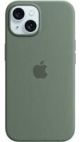 Apple iPhone 15 Silikon Case mit MagSafe – Zypresse ​​​​​​​