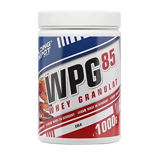 Bodybuilding Depot - WPG-85 Whey Protein Granulat/Isolat 1kg - Cola | speziell zum Mixen in Wasser | perfekte Löslichkeit | hoher BCAA und EAA Anteil
