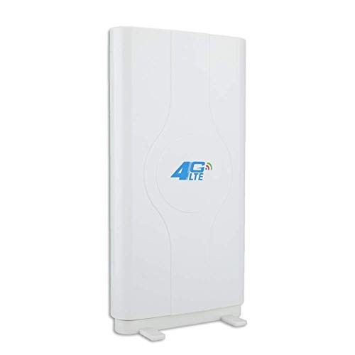 ASHATA 4G LTE Antenne, 4G Hochleistung LTE Antenne 88dBi High Gain Netzwerk Ethernet Verstärker Antenne,TS9/SMA/CRC9 4G LTE Richtantenne Signalverstärker Antenne Weiß(TS9)