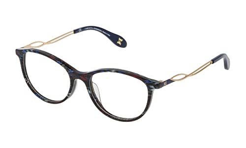 Carolina Herrera Brillenrahmen für Damen VHN590M510AG2, blau, 51/17/140