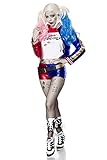 Sexy Halloween Joker Cheerleader Kostüm Damenkostüm Damen Set 5-tlg. Horror Zombie Vampir, L