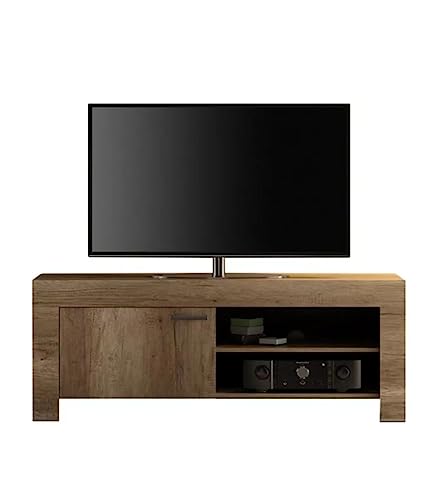 L&C Lc Land TV-Halterung, Holz, Braun, 140 x 53 x 43 cm