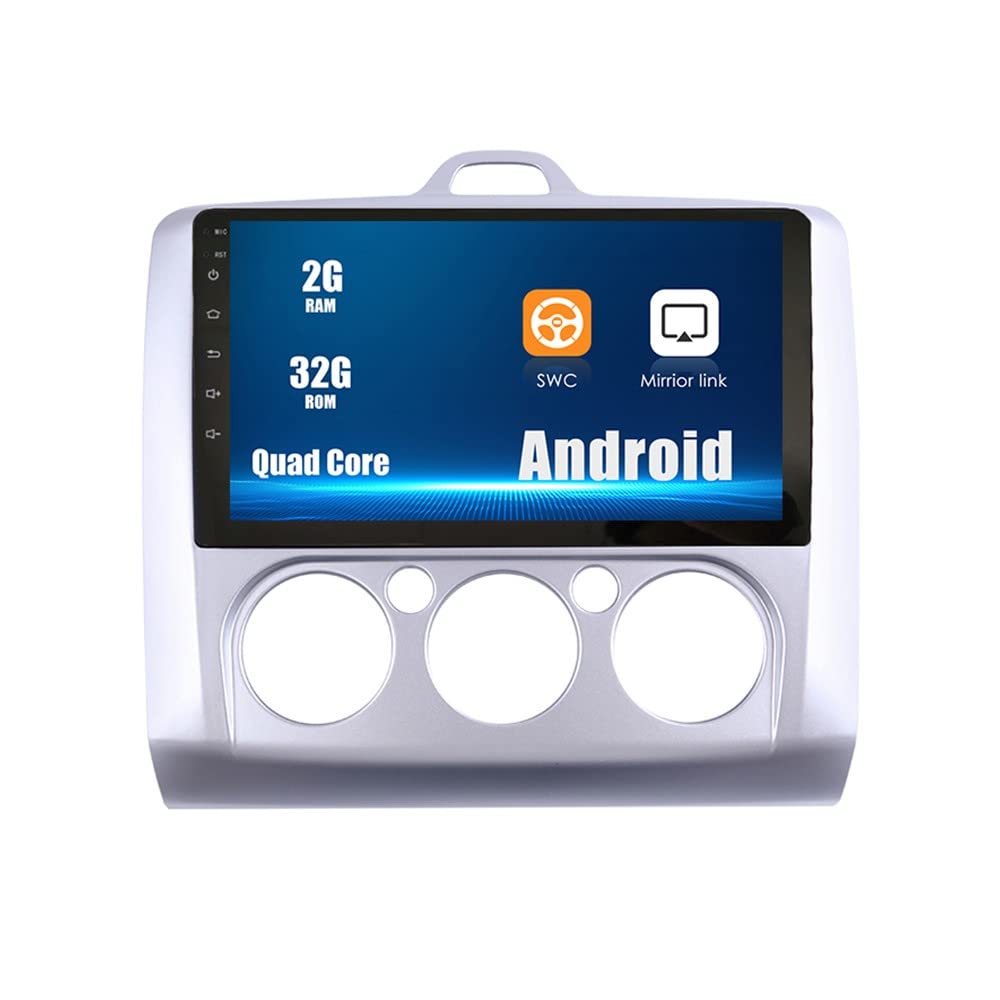 ZERTRAN Android 10 Autoradio Autonavigation Stereo Multimedia Player GPS Radio 2.5D Touchscreen fürFORD Focus 2004-2011 MT