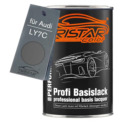 TRISTARcolor Autolack Dose spritzfertig für Audi LY7C Nardograu Basislack 1,0 Liter 1000ml