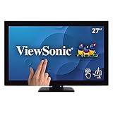 Viewsonic TD2760 68,2 cm (27 Zoll) Touch Monitor (Full-HD, HDMI, DP, USB 3.2 Hub, Lautsprecher, 4 Jahre Austauschservice) Schwarz