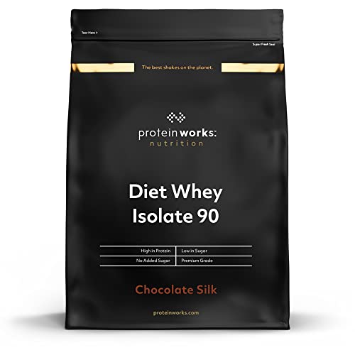 Diet Whey Isolate 90 (Isolat) | CHOCOLATE SILK | von THE PROTEIN WORKS | 1kg | hochwertigstes Whey Protein Isolat mit unglaublich wenig Fett, Laktose und Zucker