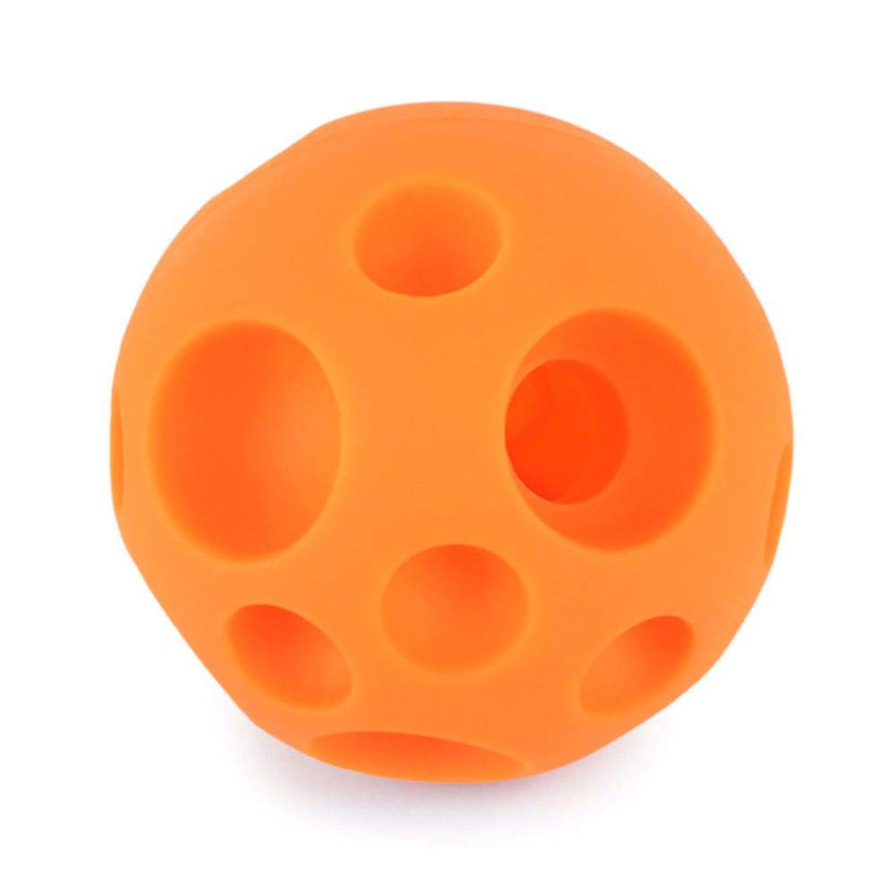 THREESS Hundespielball Interaktives Haustier Zahntraining Spielzeug Gummiball Kauspender Leckagefutter Blau Rot 7,5 cm / 2,95 '', 8,1,