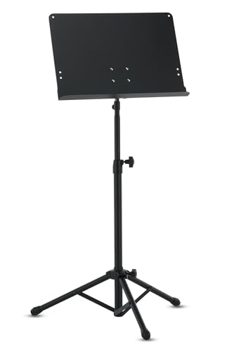 BSX 900752 Orchesterpult (Höhe 68 x 118 cm, Pultplatte 48,5 x 34 cm) schwarz