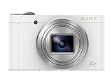 Sony DSC-WX500 Digitalkamera 18.2 Mio. Pixel Opt. Zoom: 30 x Schwarz Dreh-/schwenkbares Display, Full HD Video, Live-View, WiFi