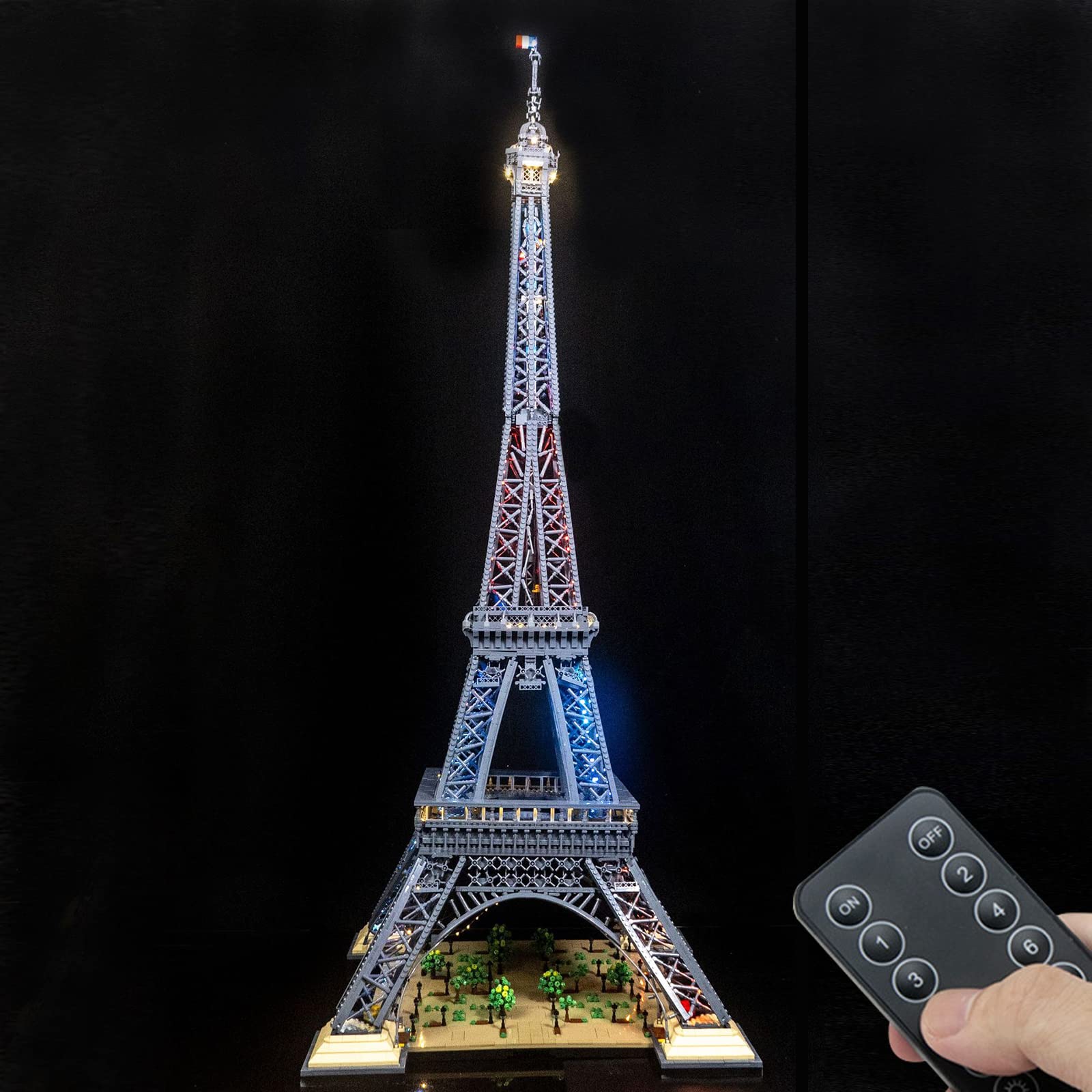 LED-Beleuchtung Set für Lego Eiffelturm 10307 Modell, Licht Set kompatibel mit Lego 10307 Eiffelturm Baustein Modell (Modell Nicht enthalten)