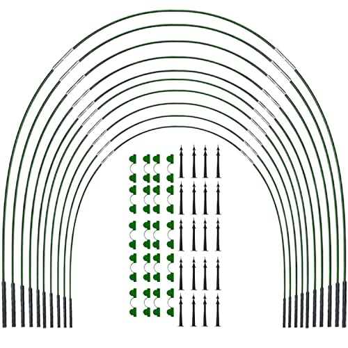 30 Stück Gewächshausreifen Folientunnel Bögen Für Hochbeet Abdeckung Tunnelbögen Pflanzenwachstum Tunnelrahmen Folientunnel Stützrahmen Pflanztunnel Bögen Gewächshaus Tunnel Stützrahmen Für Hochbeete