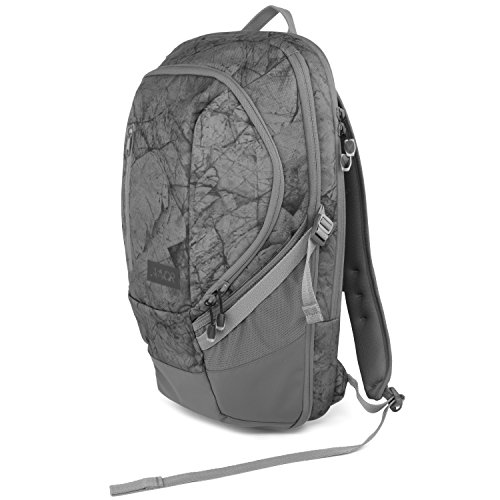 AEVOR Sportspack Sportrucksack für die Uni und Freizeit erweiterbar auf 26 Liter inklusive Laptopfach Rock Grain - schwarz