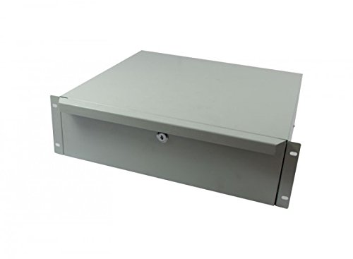 ALLNET all-s0002060 Rack Drawer Unit Grey Rack Accessory – Rack Zubehör (Rack Drawer Unit, Grey, Metal, 3U)