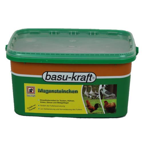 BASU Magensteinchen 7 kg Eimer für Geflügelküken und Tauben zur Zerkleinerung und Vorverdauung des Futters