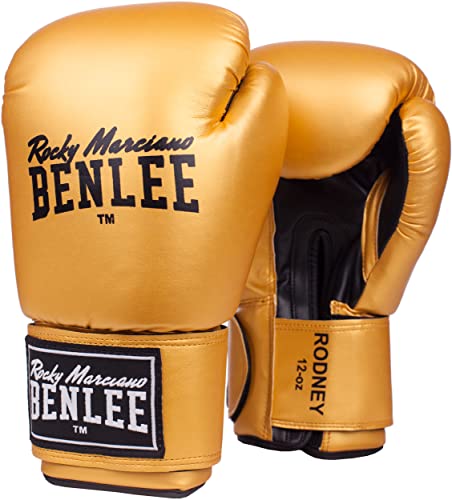 BENLEE Rocky Marciano Boxhandschuhe Training Gloves Rodney, Gold/Black, 12