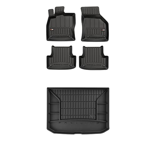 FROGUM ProLine 3D EIN Satz Gummimatten Exklusiven Auto Fußmatten und Kofferraumwanne Kofferraummatte für Audi A3 Sportback 8V 2013-2020 | Die höchsten Kanten