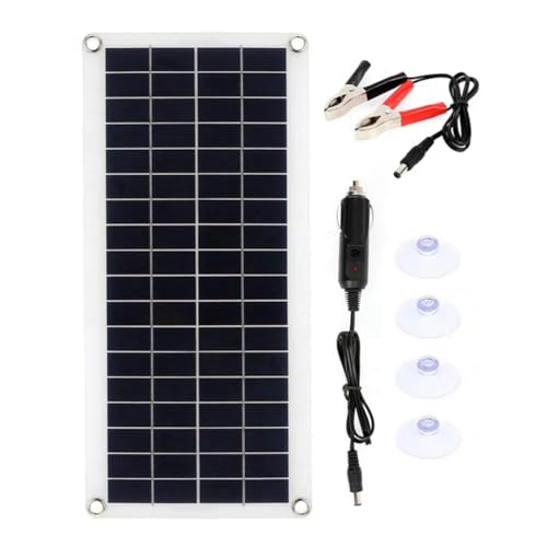 Komdndht Flexibles 500-W-Solarpanel, 12-V-Ladegerät, Dual-USB-Solarzellen, Powerbank für Telefon, Auto, Yacht, Wohnmobil