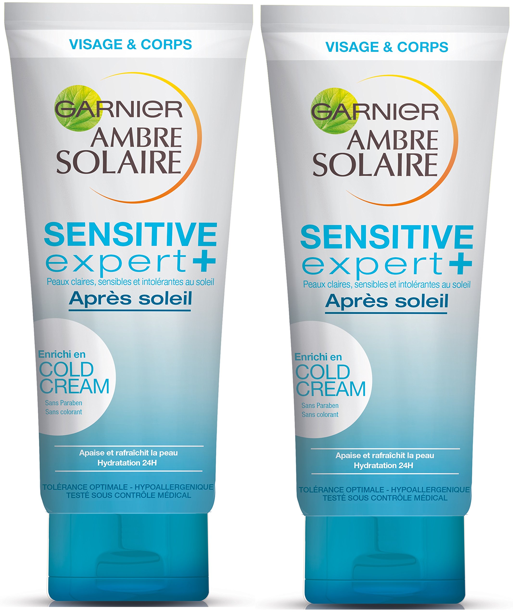 Garnier Ambre Solar Sensitive Expert+ After Soleil angereichert mit COLD CREAM 200 ml – 2 Stück