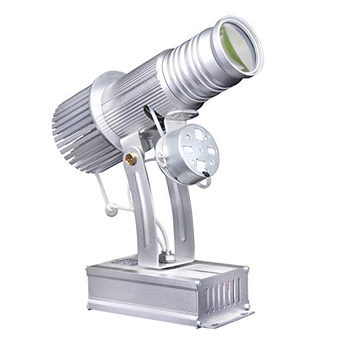AHWZ 25W LED GOBO-Projektor-Licht Logo-Projektor-Lampe Mit Manuellem Zoom Und Fernbedienung Für Den Innenbereich,Silber