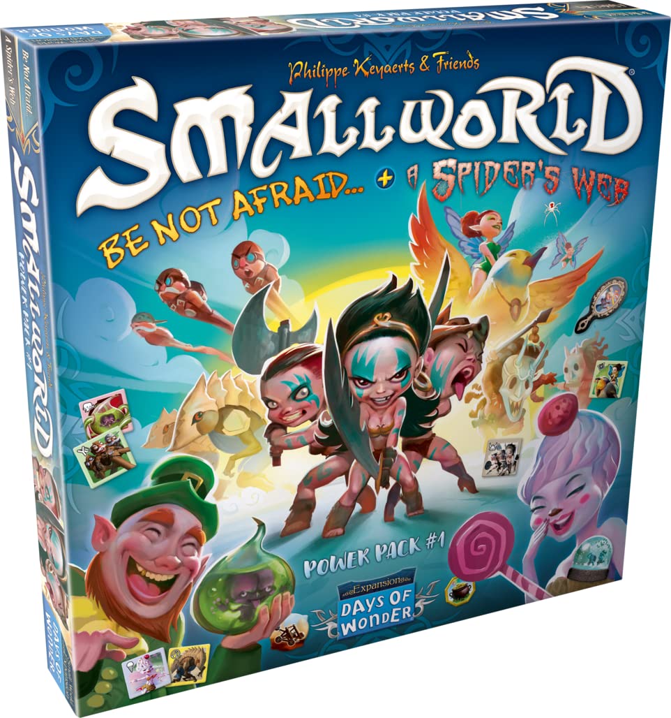 Days of Wonder , Small World Race Collection: Be Not Afraid & A Spider Web, Board Game, Ages 8+, 2-5 Players, 40-90 Minutes Playing Time