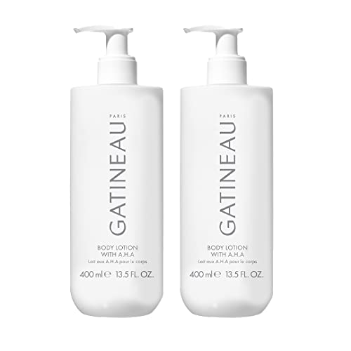 Gatineau - AHA Body Lotion, Duo Pack, feuchtigkeitsspendend für trockene Haut (400 ml x 2 Flaschen)