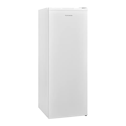 TELEFUNKEN Kühlschrank ohne Gefrierfach 255 Liter | Standkühlschrank groß | Vollraumkühlschrank freistehend mit Gemüsefach | LED-Beleuchtung | Türanschlag wechselbar | KTFK265FW2 weiß