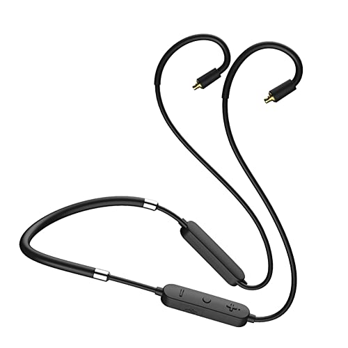 RSGK Bluetooth-Kopfhörerkabel, Bluetooth 5.1 Universal-Adapterkabel, unterstützt LDAC, Aptx-adaptive, Aptx-HD, AAC, SBC-Audio-Protokoll, 180 mAh Akku, 30 Stunden Wiedergabe