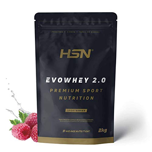 HSN Sports Evowhey - Konzentriertes Molkenprotein Himbeere 2000 gr Schwarz