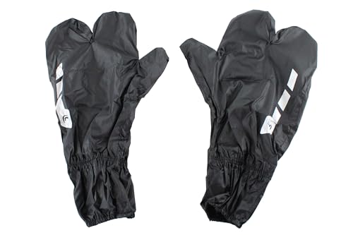 Regen Handschuhe Motorradhandschuh wasserdicht uni Überzieher Reflex Streifen