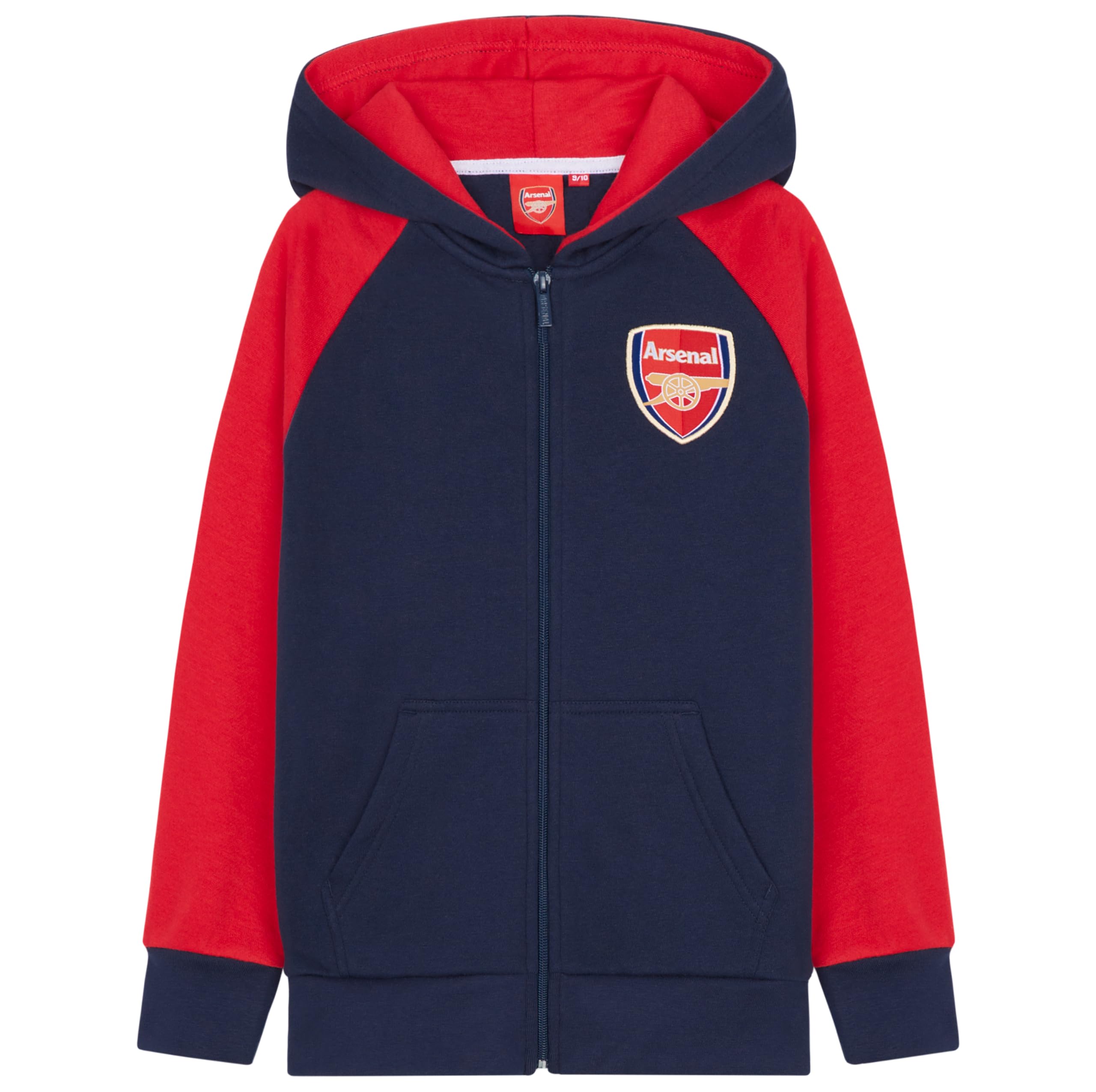 Arsenal F.C. Kapuzenpullover Jungen, Full Zip Hoodie Hoodie Jungen mit Kängurutasche - Fußball Geschenke für Jungs (Dunkelblau, 13-14 Jahre)