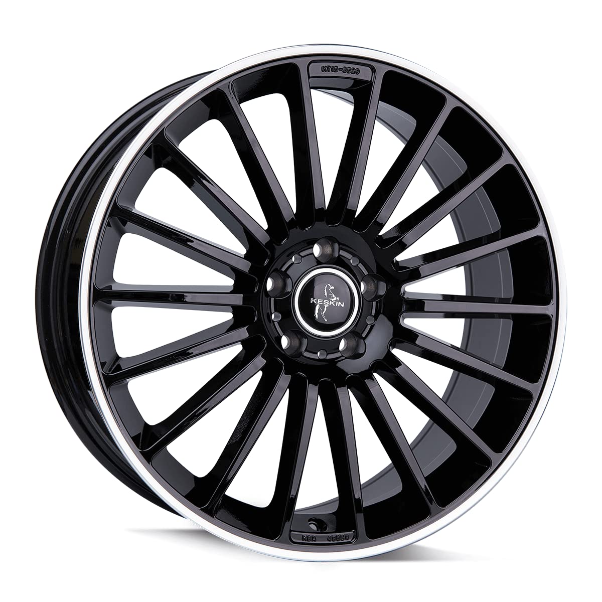 KESKIN KT15 BLACK LIP POLISH 8,5x19 ET45 5.00x112.00 Hub Hole 66.60 mm - Alu felgen