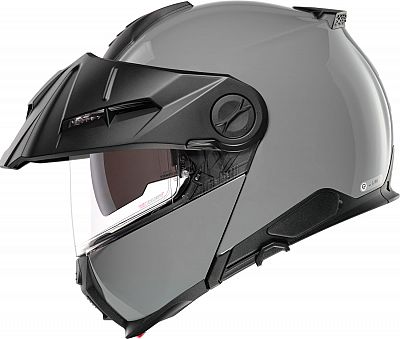 SCHUBERTH Endurohelm E2 SOLID Concrete Grey mit ECE 22.06 P/J Sonnenblende und Pinlock, XXL 63/64