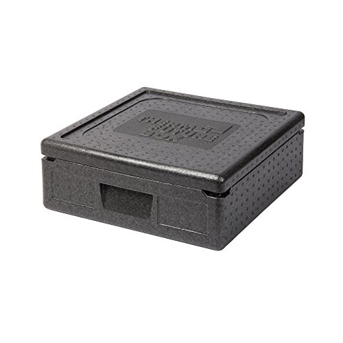 Thermo Future Box Pizzabox Family, Thermobox, EPP (expandiertes Polypropylen), schwarz innen 420 x 420 x 122 mm