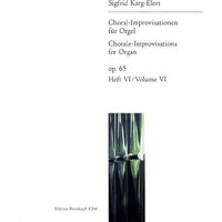 66 Choral-Improvisationen op. 65 für Orgel Heft 6: Konfirmation, Trauung, Taufe, Erntefest (EB 8266)