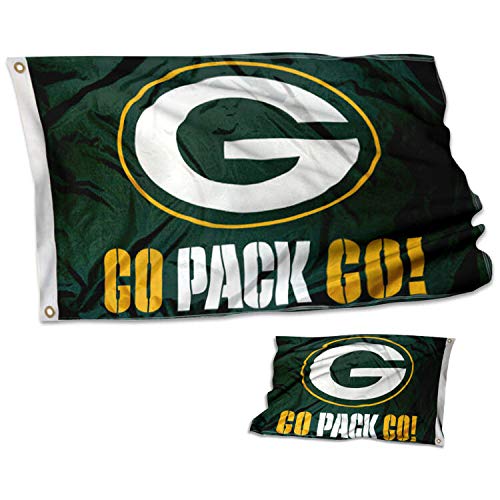 WinCraft Green Bay Packers Double Sided Go Pack Go Flag