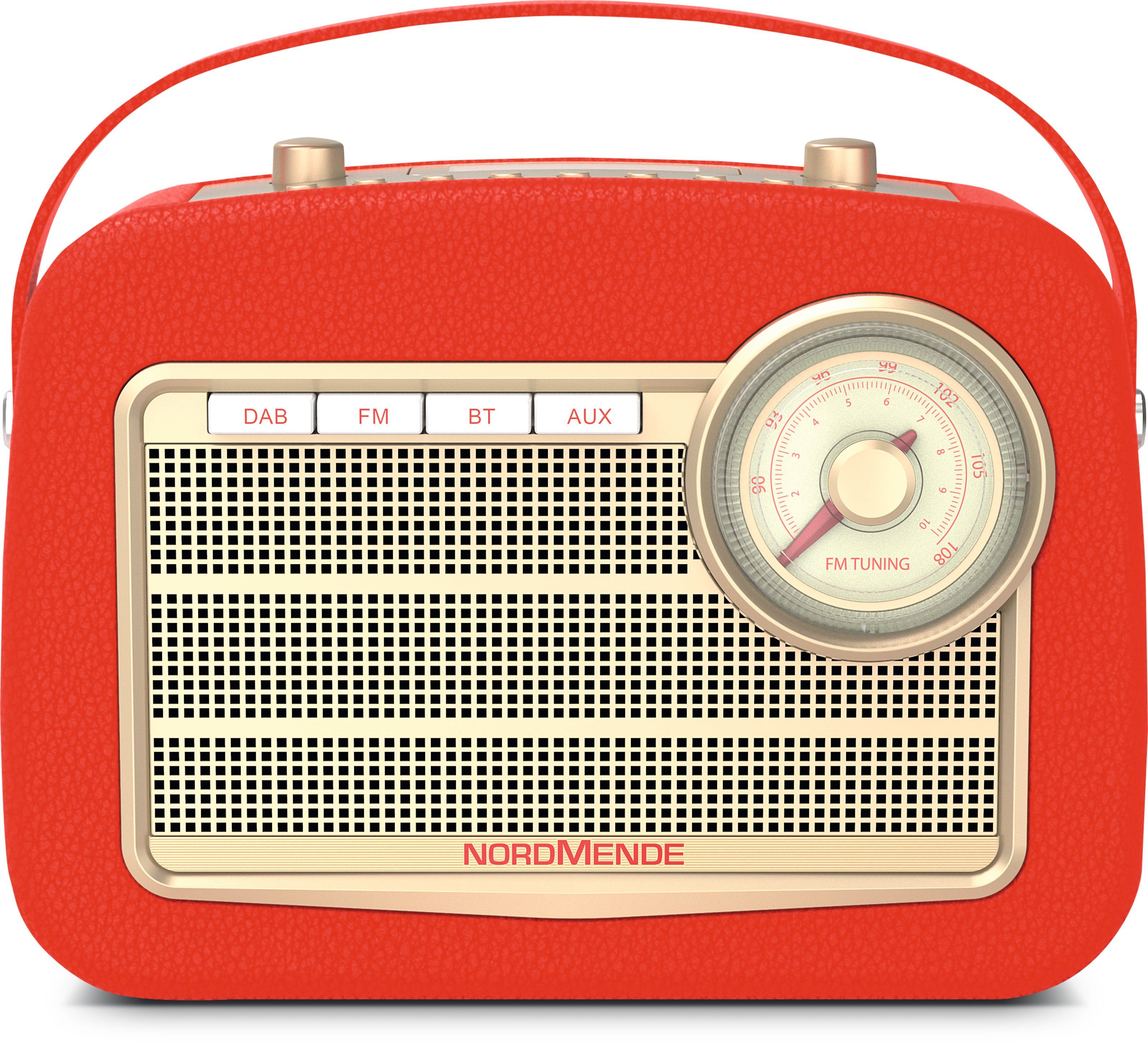 Transita 130 Bluetooth DAB+, UKW Radio (Rot) (Rot)