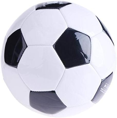 JIAQIWENCHUANG Soccer Ball Soft Classic No.3 Schwarz Weiß Standardgröße Fußball-Training Fußball
