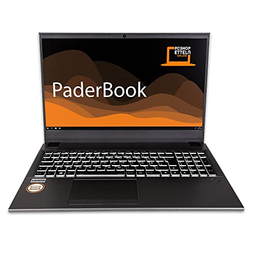 PaderBook Basic i35 <> 15,6" FHD <> Core i3 1115G4 <> RAM: 32GB <> SSD: 2000GB <> beleuchtete RGB Tastatur <> DVD-Brenner <> Windows 11 Pro <> Office 2021 Professional