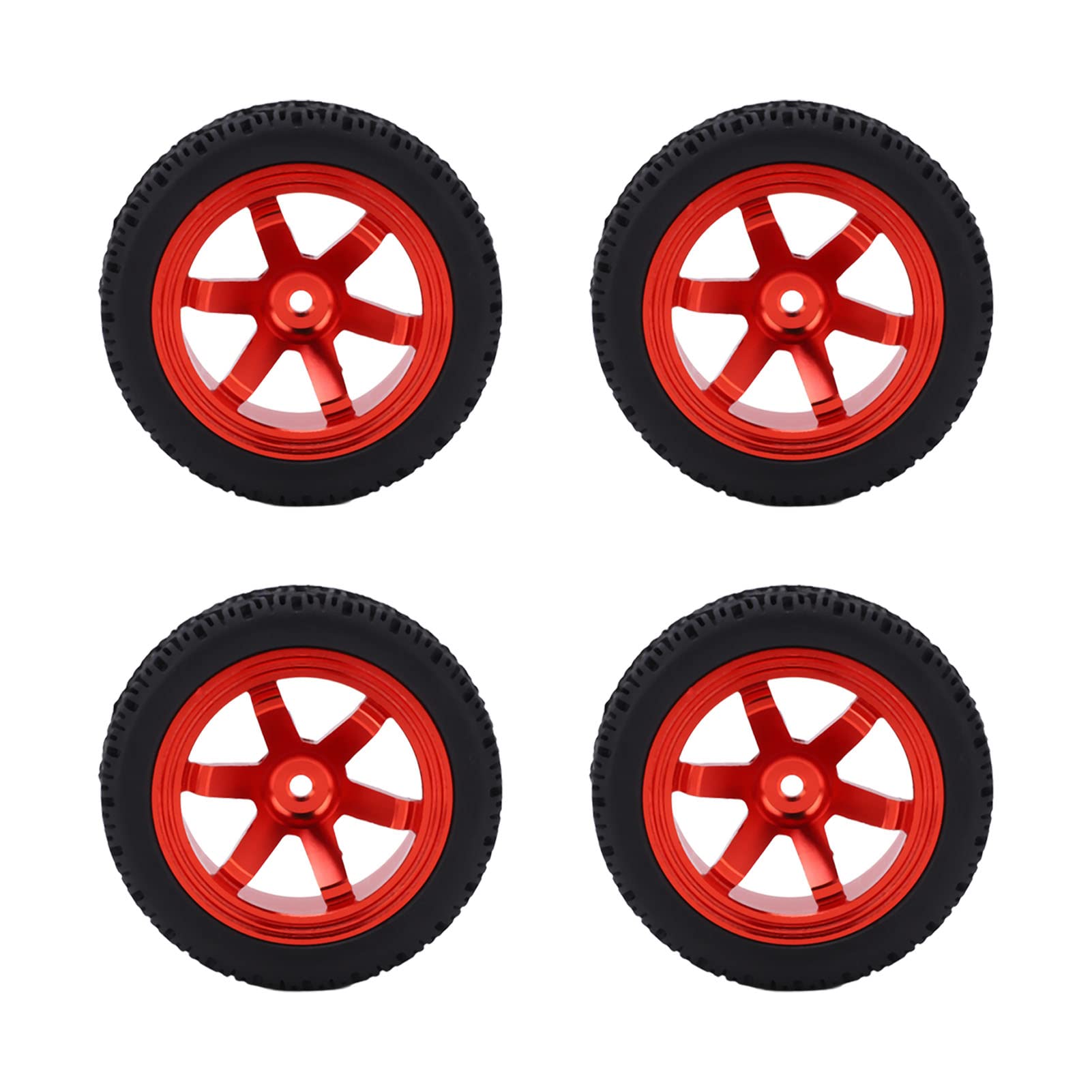 Reifen, verschleißfeste RC-Gummireifen stark praktisch für 1/10 Flache Sportwagen(rot)