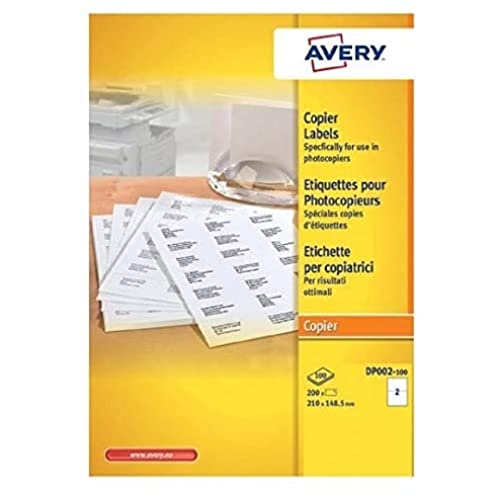Avery DP002-100 Etiketten für Kopierer in Schachtel 210 x 148,5 mm 200 Stück