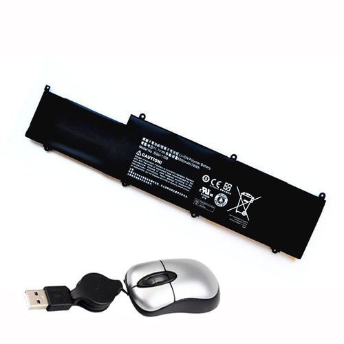 amsahr SQU-1109-05 Ersatz Batterie für VIZIO SQU-1109, CN15-A5 (11.1V, 6900mAh), Umfassen Mini Optische Maus schwarz