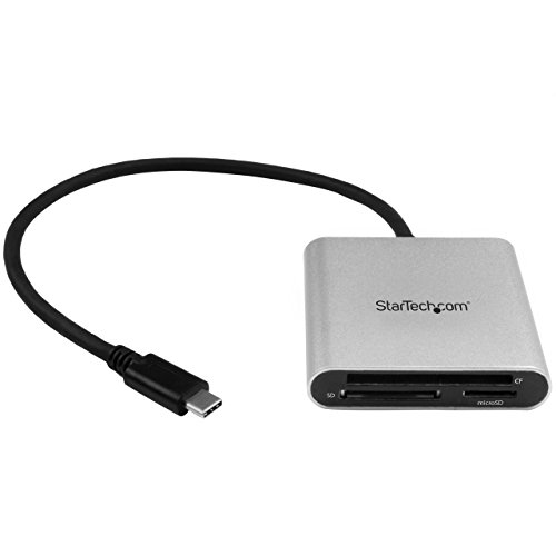 StarTech.com USB 3.0 Kartenleser mit USB-C, SD, MicroSD, CompactFlash Speicherkartenleser mit USB-C Kabel