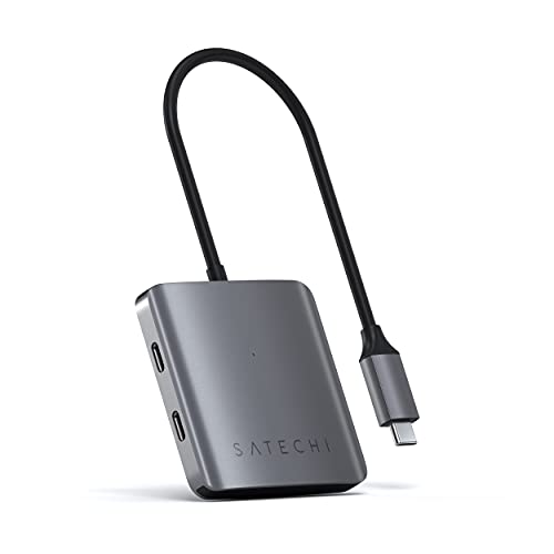 Satechi 4-Port USB-C Hub – Datenübertragung 5 Gbit/s – Kompatibel mit 2020 MacBook Pro, 2020 MacBook Air M1, 2021 iPad Pro M1
