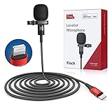 Pixel Lavalier-Mikrofon für iPhone (Apple MFi-zertifiziert) | Lav-Mikrofon für iPhone für Vlogging | Externes Mikrofon für iPhone Videoaufnahmen, kompatibel mit allen Lightning-Geräten (3 m)
