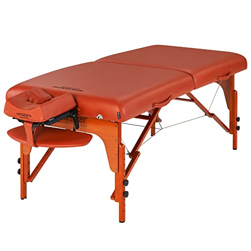 Master Massage 79cm Santana LX Mobil Massageliegenpaket Klappbar Massagebank Portable Beauty Bed mit Holzfüße und Tragetasche