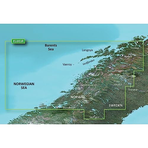 Garmin VEU053R Trondheim Troms248; SD-Karte Nautical Charts