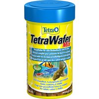 TetraWafer Mix Hauptfutter (in Waferform für alle Bodenfische und Krebse, ausgewogenes Premiumfutter mit Shrimps, Spirulina-Algen für verbessertes Immunsystem), 1 Liter Dose