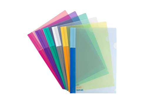 Tarifold 511529 – Packung mit 24 Ordnern für Fingernägel, A4, PP, durchsichtige Farben