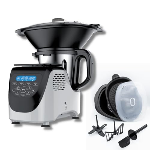 Küchenmaschine, Chef O Matic Kitchen Robot, 1000 W, 3 l, 3500 U/min, mehrere Zubehörteile, 10 Geschwindigkeiten, LED-Touchscreen, multikocher