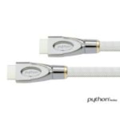 PYTHON Series PREMIUM AKTIVES High-Speed-HDMI Anschlusskabel mit Ethernet - REDMERE CHIPSATZ - 4K2K / UHD @ 60 Hz - HDMI 2.0 - KUPFERLEITER, 3D, 3-fach geschirmt, Nylongeflecht - WEISS - 10 m